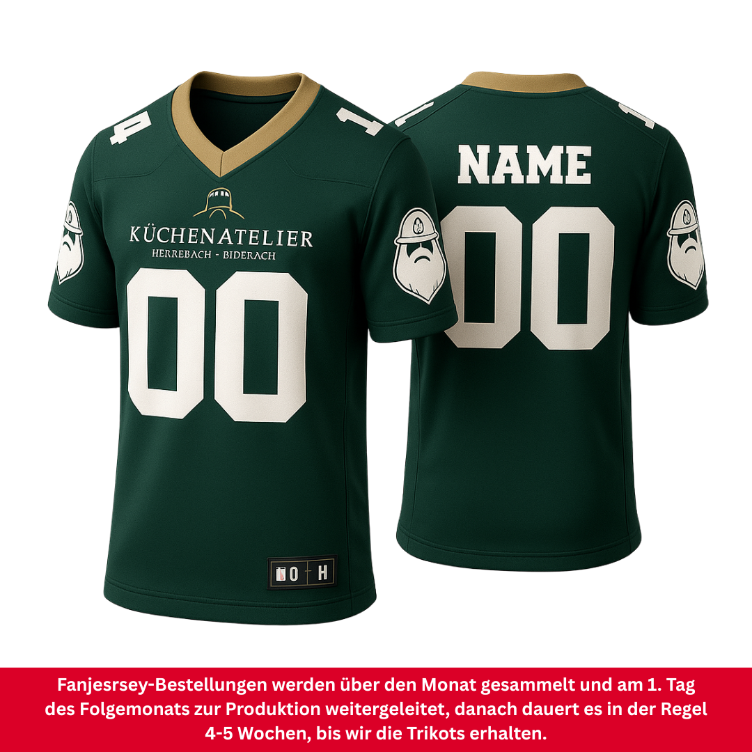 Miners Fanjersey mit Wunschname/Wunschnummer